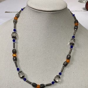 Boho artisan inspired bead necklace